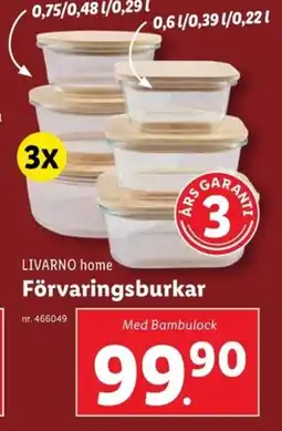 Lidl LIVARNO home Förvaringsburkar erbjuda