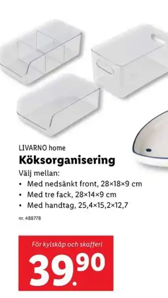 Lidl LIVARNO home Köksorganisering erbjuda