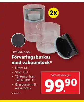 Lidl LIVARNO home Förvaringsburkar erbjuda