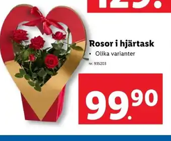 Lidl Rosor i hjärtask erbjuda