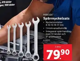 Lidl PARKSIDE Spärrnyckelsats erbjuda