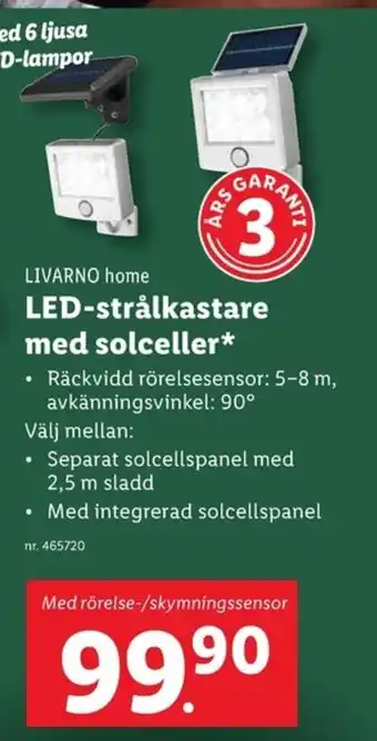 Lidl LED-strålkastare med solceller* erbjuda