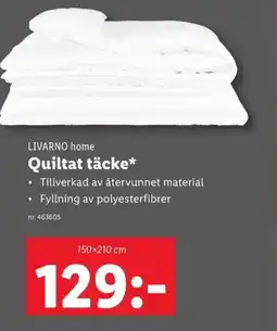 Lidl LIVARNO home Quiltat täcke* erbjuda