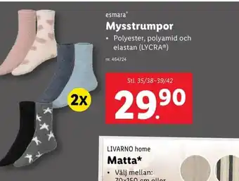 Lidl Esmara mysstrumpor erbjuda