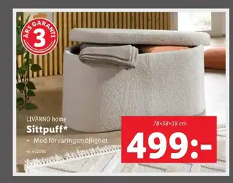 Lidl LIVARNO home Sittpuff* erbjuda