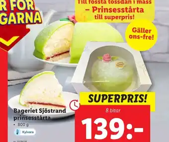 Lidl Bageriet Sjöstrand prinsesstårta erbjuda