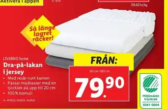 Lidl LIVARNO home Dra-på-lakan erbjuda