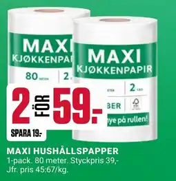 ÖoB MAXI hushållspapper erbjuda