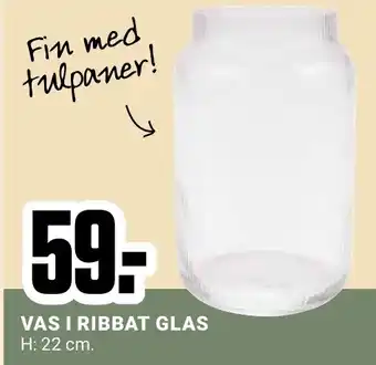 ÖoB Vas i ribbat glas erbjuda