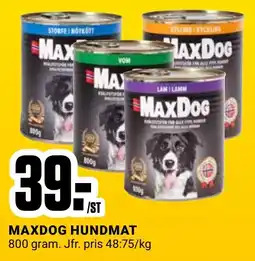 ÖoB MAXDOG hundmat erbjuda