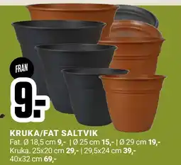 ÖoB Kruka/fat saltvik erbjuda