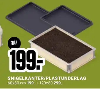ÖoB Snigelkanter/plastunderlag erbjuda