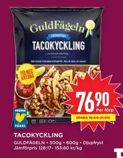 Willys GULDFÅGELN Tacokyckling erbjuda