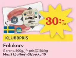 Hemköp GARANT Falukorv erbjuda