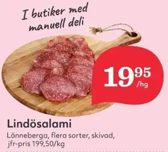 Hemköp LONNEBERGA Lindösalami erbjuda