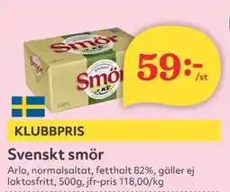 Hemköp ARLA Svenskt smör erbjuda