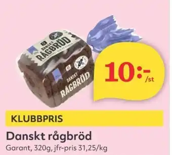 Hemköp GARANT Danskt rågbröd erbjuda