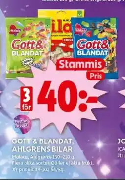 ICA Kvantum MALACO Gott & blandat, ahlgrens bilar erbjuda