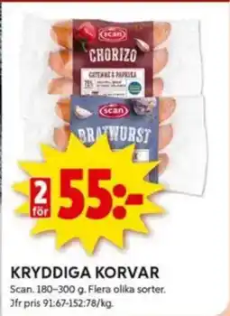 ICA Kvantum SCAN Kryddiga korvar erbjuda