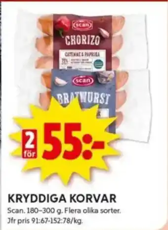 ICA Kvantum SCAN Kryddiga korvar erbjuda