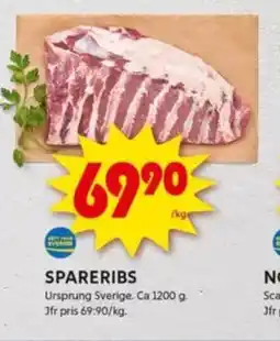 ICA Kvantum Spareribs erbjuda