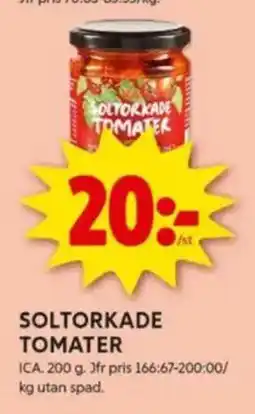 ICA Kvantum ICA Soltorkade tomater erbjuda