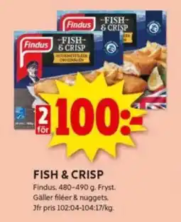 ICA Kvantum FINDUS Fish & crisp erbjuda