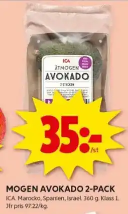 ICA Kvantum ICA Mogen avokado 2-pack erbjuda