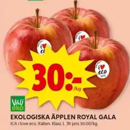 ICA Kvantum ICA Ekologiska äpplen royal gala erbjuda