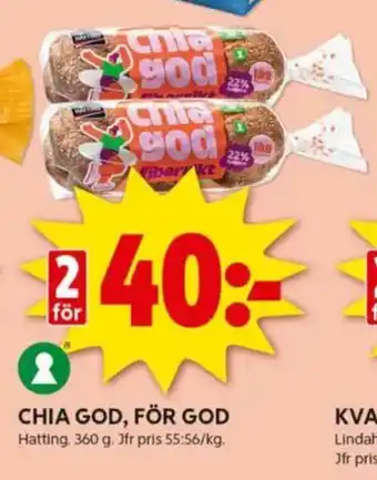 ICA Kvantum HATTING Chia god, för god erbjuda