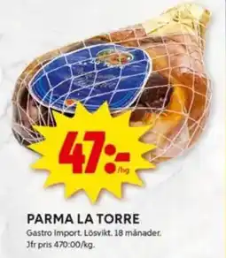 ICA Kvantum GASTRO IMPORT Parma la torre erbjuda