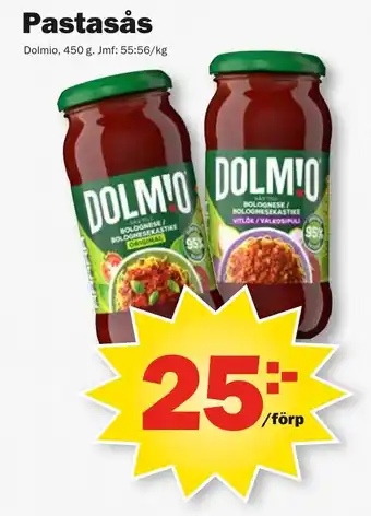 Pekås DOLMIO Pastasås erbjuda