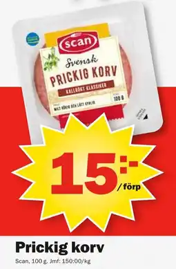 Pekås SCAN Prickig korv erbjuda