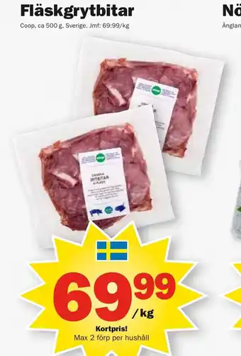 Pekås COOP Fläskgrytbitar erbjuda