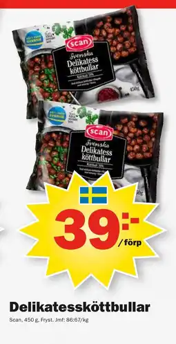 Pekås SCAN Delikatessköttbullar erbjuda