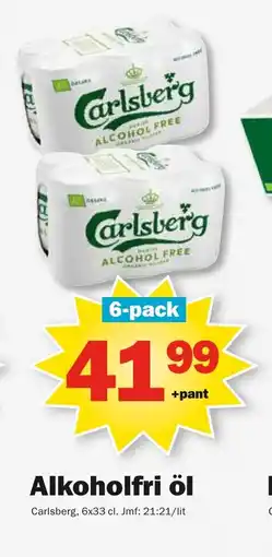 Pekås CARLSBERG Alkoholfri öl erbjuda