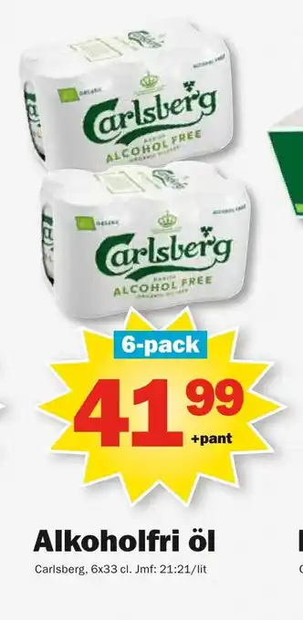 Pekås CARLSBERG Alkoholfri öl erbjuda