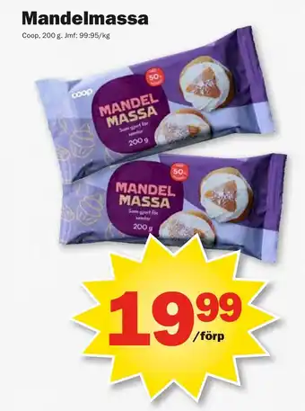 Pekås COOP Mandelmassa erbjuda