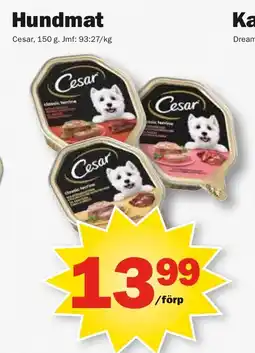 Pekås CESAR Hundmat erbjuda