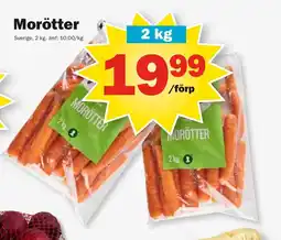 Pekås Morötter erbjuda