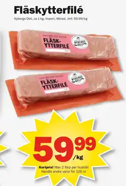 Pekås NYBERGS DELI Fläskytterfilé erbjuda