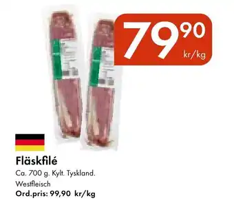 Snabbgross WESTFLEISCH Fläskfilé erbjuda