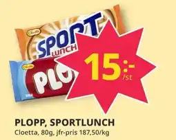 Tempo Plopp, sportlunch erbjuda