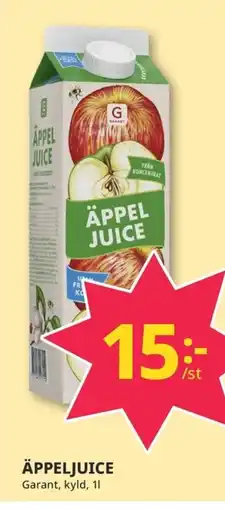 Tempo Äppel juice erbjuda