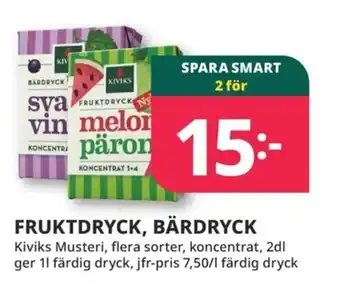 Tempo Fruktdryck, bärdryck erbjuda