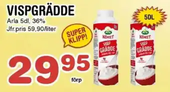 Nya Pulsen ARLA Vispgrädde erbjuda