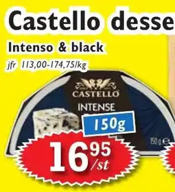 T-jarlen Castello dessert ostar intenso erbjuda