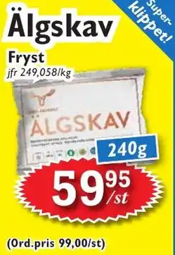 T-jarlen FRYST Älgskav erbjuda