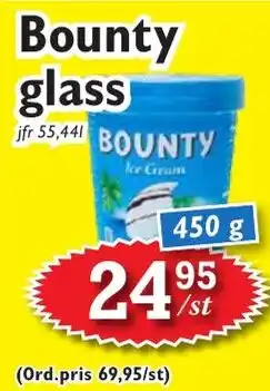 T-jarlen Bounty glass erbjuda