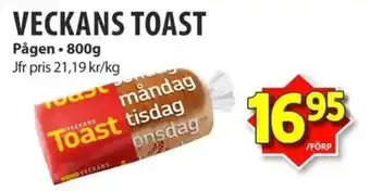 Matvärlden Tensta Veckans toast erbjuda